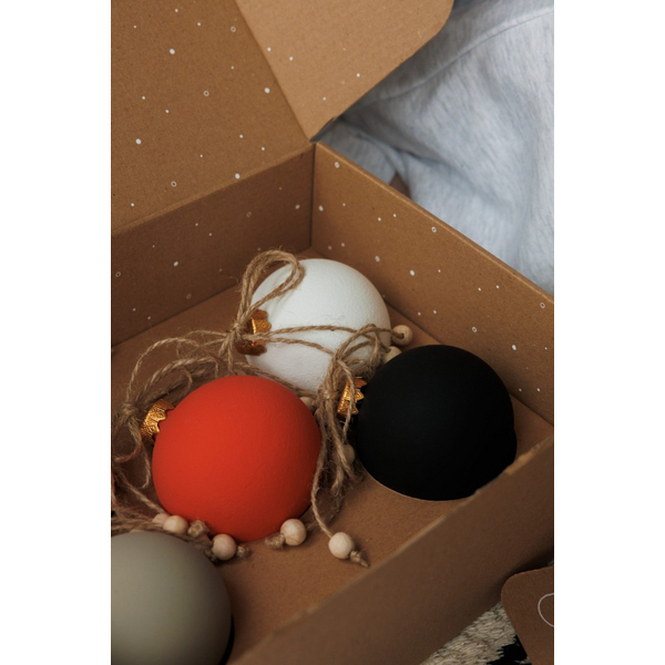 Набір для створення новорічних іграшок - Набор для раскраски новогодних шариков «Цвета рождества»