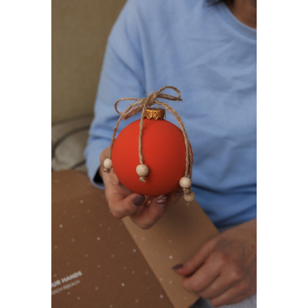 Набір для створення новорічних іграшок - Набор для раскраски новогодних шариков «Цвета рождества»