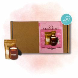 Набор для создания свечи (наливная), 250мл «Хлопковая пудра»