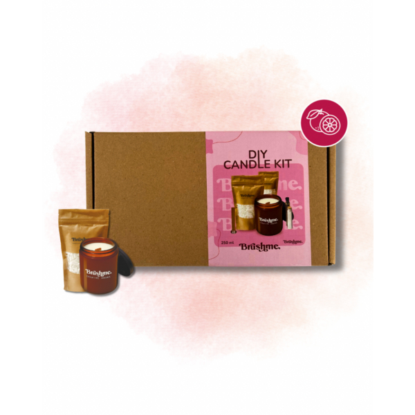 Набори для створення свічок - Набор для создания свечи (наливная), 250мл «Грейпфрутовый рассвет»