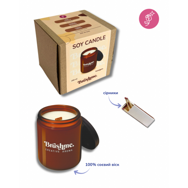 Свiчки - Соєва свічка наливна 