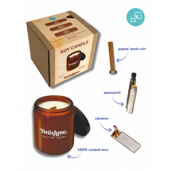Свiчки - Соєва свічка наливна 