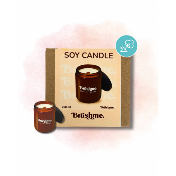 Свiчки - Соевая свеча наливная «Хлопковая пудра» 250мл