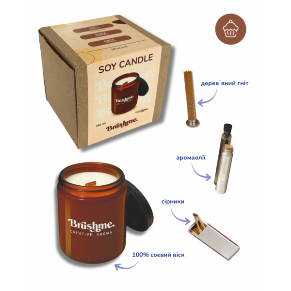 Свiчки - Соєва свічка наливна 
