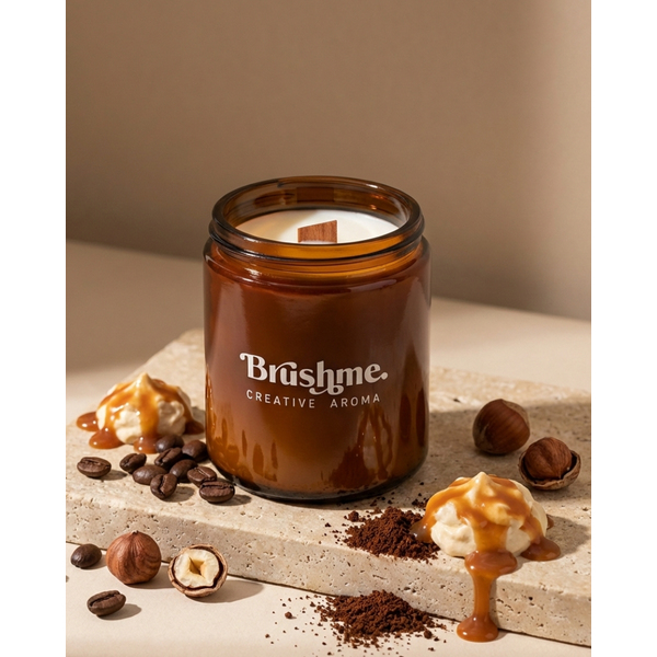 Свiчки - Соевая свеча наливная «Ореховый латте» 250мл