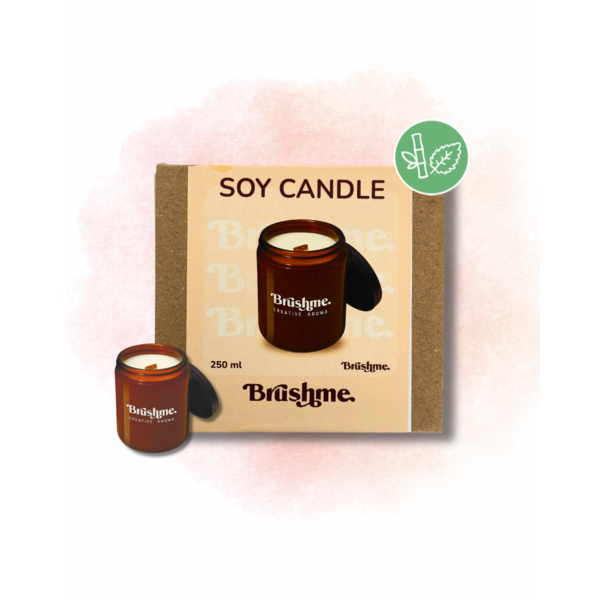 Свiчки - Соевая свеча наливная «Мята Бамбук» 250мл