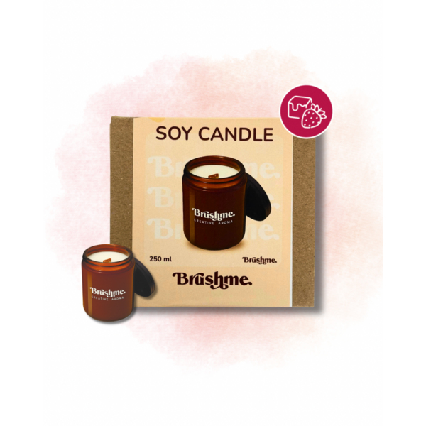 Свiчки - Соевая свеча наливная «Ягодная карамель» 250мл