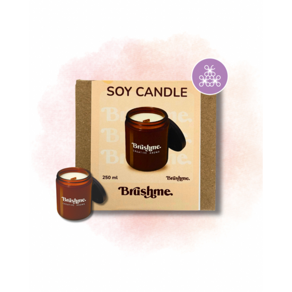 Свiчки - Соевая свеча наливная «Сиреневый бриз» 250мл