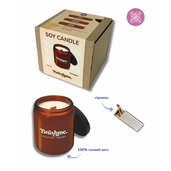 Свiчки - Соевая свеча наливная «Пустыня Патчули» 250мл