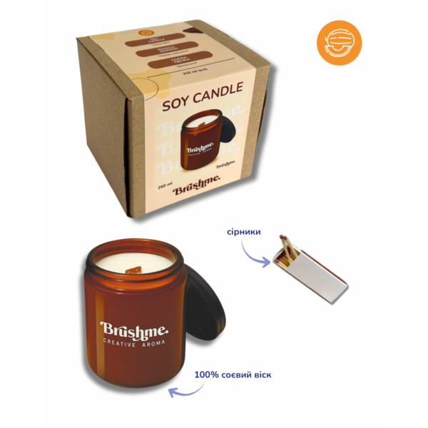 Свiчки - Соевая свеча наливная «Дынная мгла» 250мл