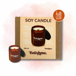 Соевая свеча наливная «Коктейль с амаретто» 250мл