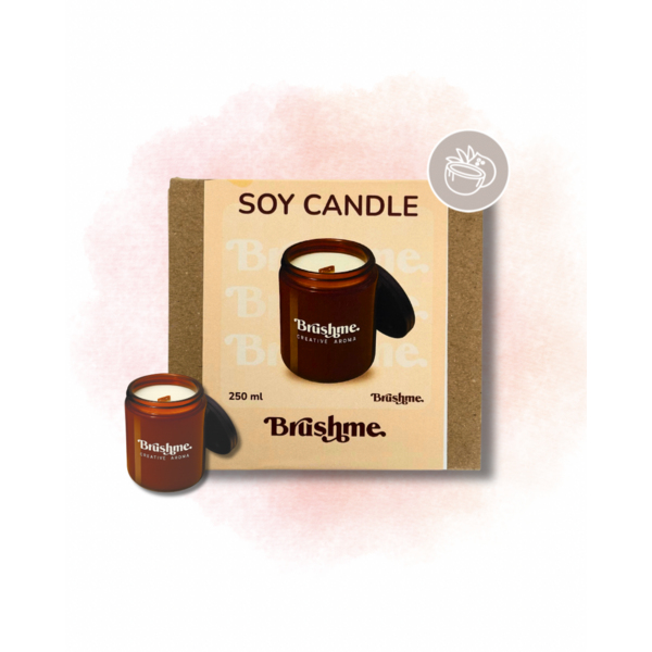 Свiчки - Соевая свеча наливная «Кокосовый сахар» 250мл