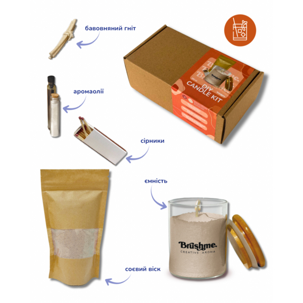 Свiчки - Свеча насыпная «Коктейль с амаретто» 250мл