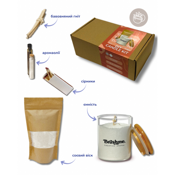 Свiчки - Свеча насыпная «Кокосовый сахар» 250мл