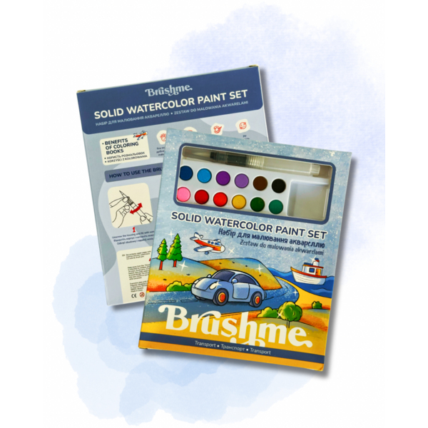 Розмальовки А4 - Розмальовки з сухими фарбами для дітей 