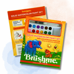 Раскраски с сухими красками для детей 