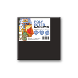 Холст полиэстер черный 20х20