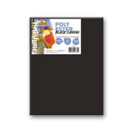 Холст полиэстер черный 30x40