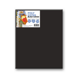 Холст полиэстер черный 40х50