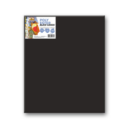 Холст полиэстер черный 50х60