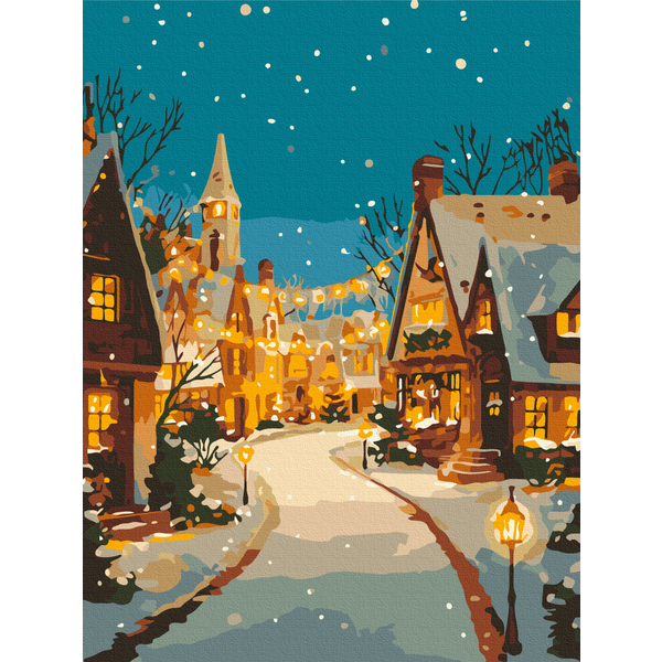 Картина по номерам Затишок, зима, Новий рік, Різдво - Christmas bells