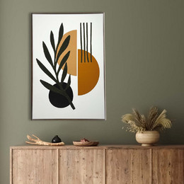 Poster with carpet embroidery 