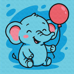 Веселый слоненок