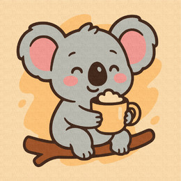 Коала с какао