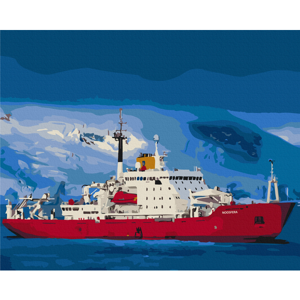 Картина по номерам Кораблі, автомобілі та літаки - Красуня 