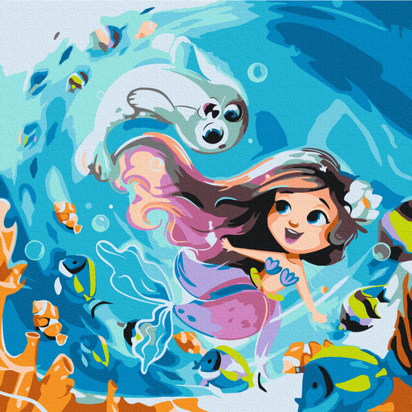 Картина по номерам Авторські колекції - История русалочки © Евгения Лесная