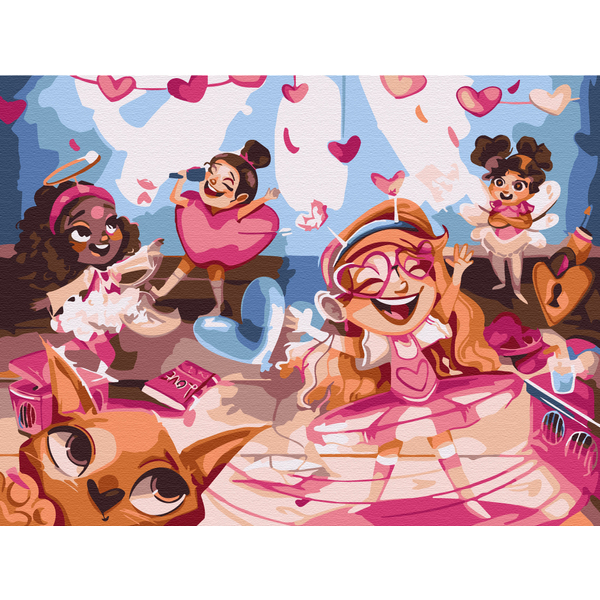 Картина по номерам Авторські колекції - Веселые валентинки