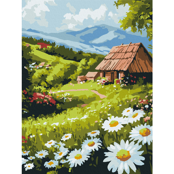 Картина по номерам Города - Сільський затишок