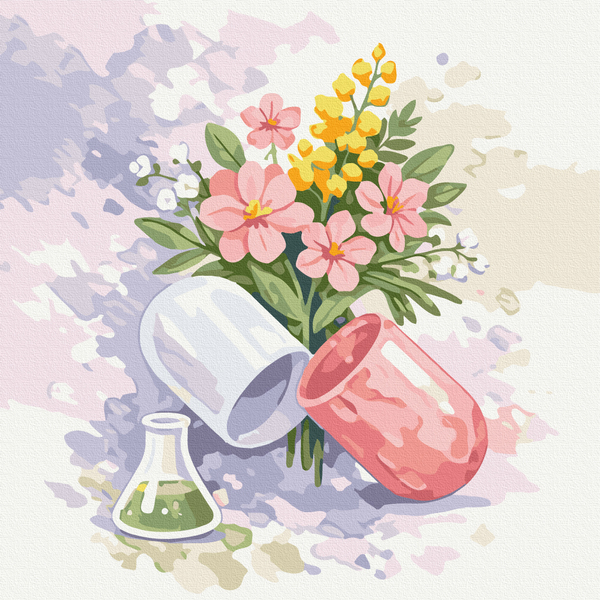 Картина по номерам Картины 40x40 - Турбота, що розквітає