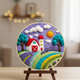 Набор для валяния картины из шерсти 