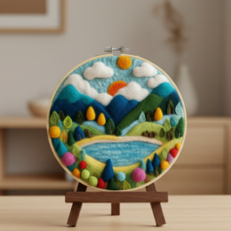 Набор для валяния картины из шерсти 