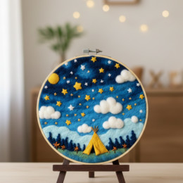 Набор для валяния картины из шерсти 