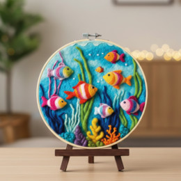 Набір для валяння картини з вовни 