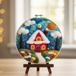 Набор для валяния картины из шерсти 