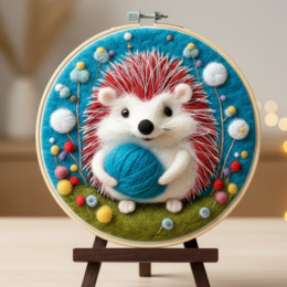 Набор для валяния картины из шерсти 