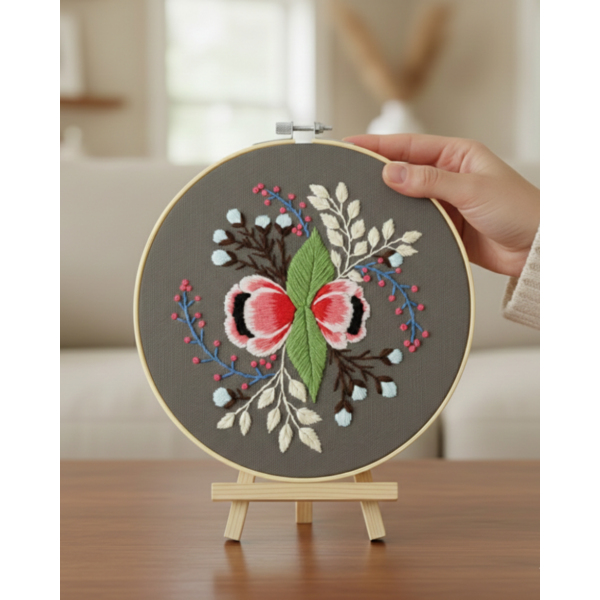 Набір для вишивки гладдю круглі D20 - Set for embroidery with a smooth surface 