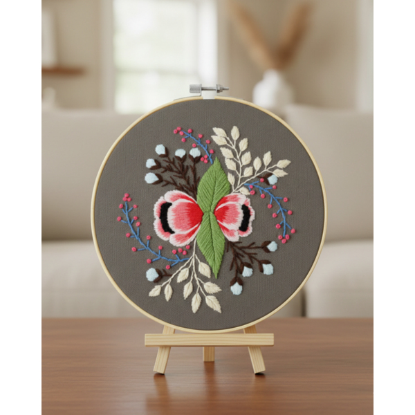 Набір для вишивки гладдю круглі D20 - Set for embroidery with a smooth surface 