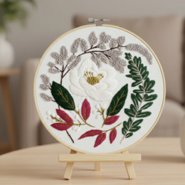 Set for embroidery with smoothness 