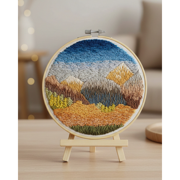 Набір для вишивки гладдю круглі D20 - Набор для вышивки гладью 