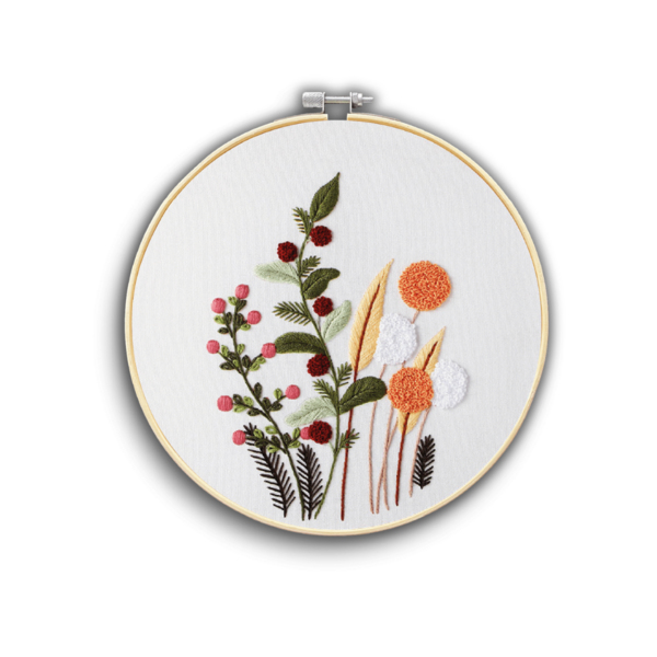 Набір для вишивки гладдю круглі D20 - Набор для вышивки гладью 