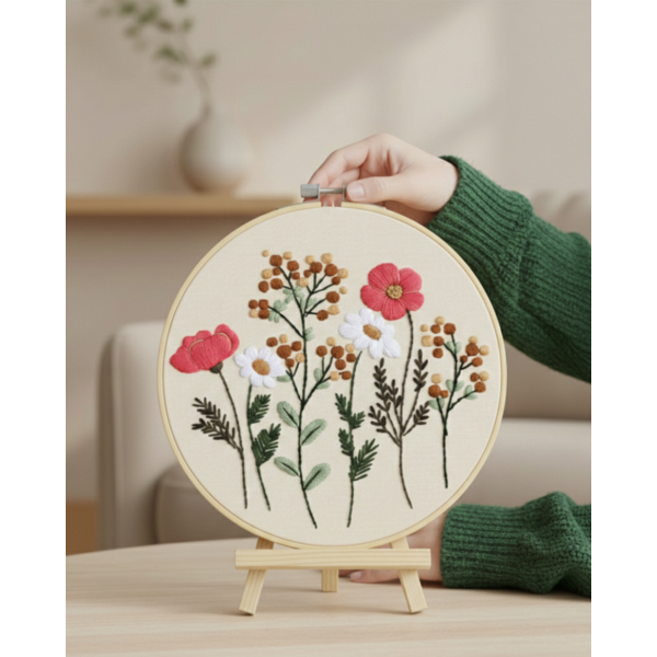 Набір для вишивки гладдю круглі D20 - Набір для вишивки гладдю 