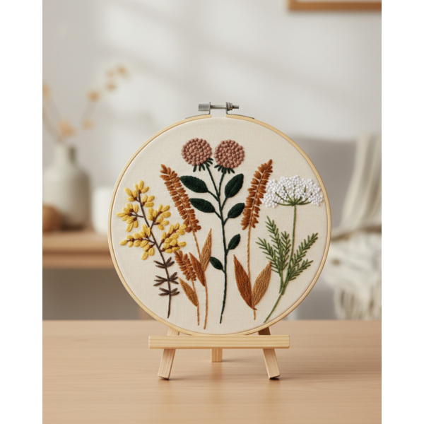 Набір для вишивки гладдю круглі D20 - Набір для вишивки гладдю 