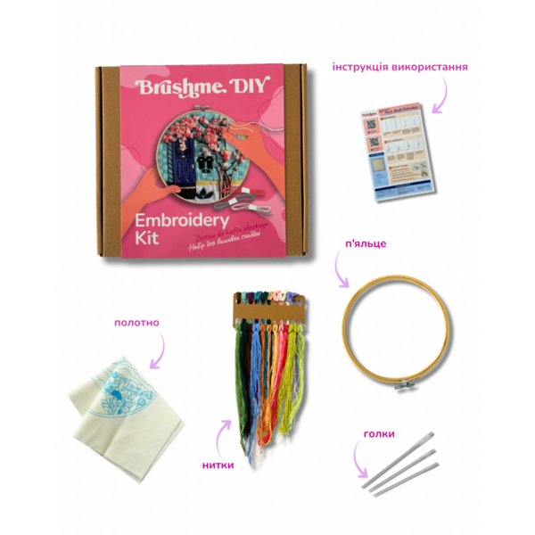 Набір для вишивки гладдю - Набір для вишивки гладдю 