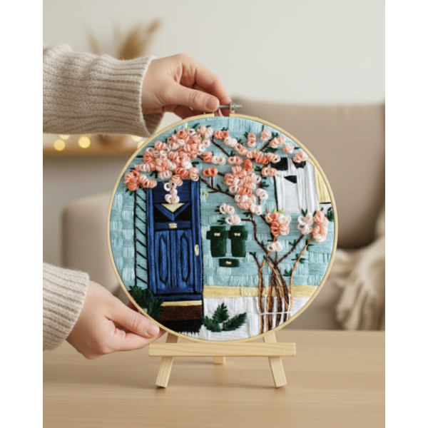 Набір для вишивки гладдю круглі D20 - Набор для вышивки гладью 