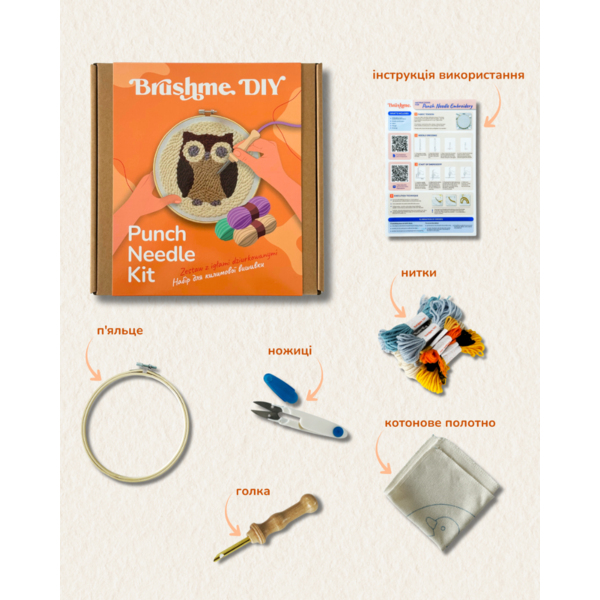 Набір для килимової вишивки - Набір для створення килимової вишивки 