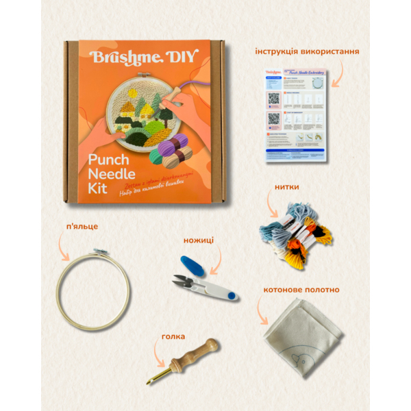 Набір для килимової вишивки - Набір для створення килимової вишивки 